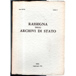 RASSEGNA DEGLI ARCHIVI DI STATO-n 2, maggio/agosto-1968