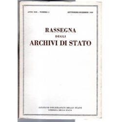 RASSEGNA DEGLI ARCHIVI DI STATO-n 3, settembre/dicembre-1959