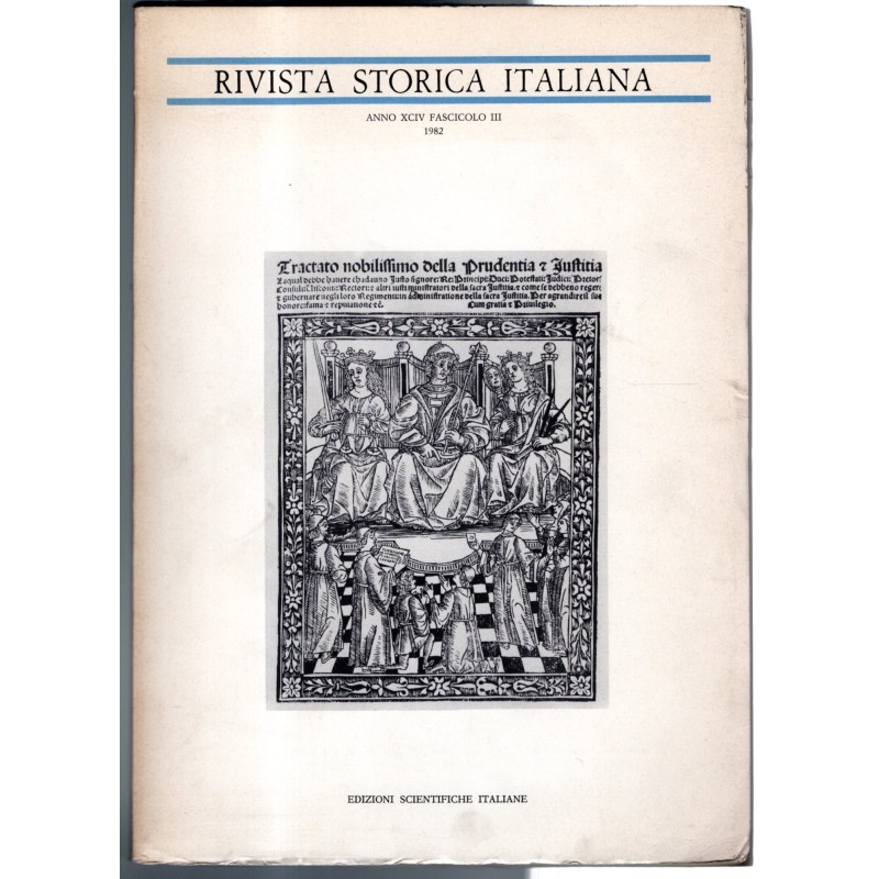 RIVISTA STORICA ITALIANA-fasc III-1982
