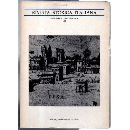 RIVISTA STORICA ITALIANA-fasc III-IV-1977