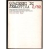 QUADERNI DI SEMANTICA-n 2, dicembre-1982