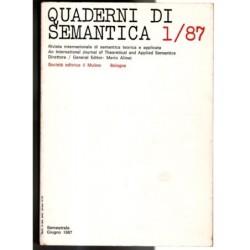 QUADERNI DI SEMANTICA-n 1, giugno-1987