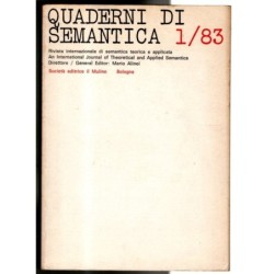 QUADERNI DI SEMANTICA-n 1, giugno-1983