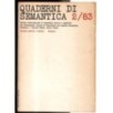 QUADERNI DI SEMANTICA-n 2, dicembre-1983
