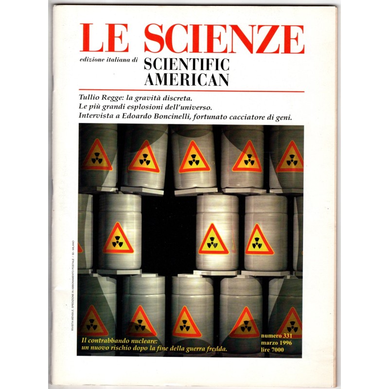 LE SCIENZE. EDIZIONE ITALIANA DI SCIENTIFIC AMERICAN-n 331, marzo-1996