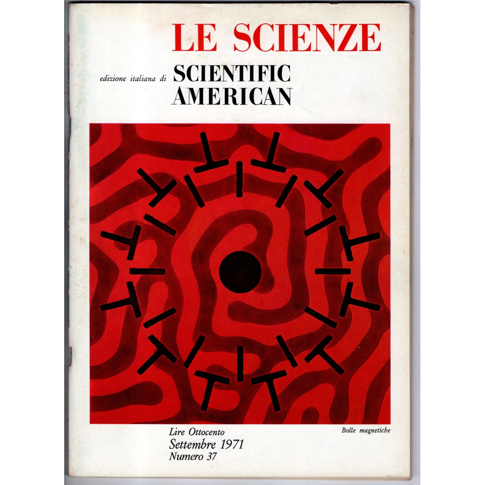 LE SCIENZE. EDIZIONE ITALIANA DI SCIENTIFIC AMERICAN-n 37, settembre-1971