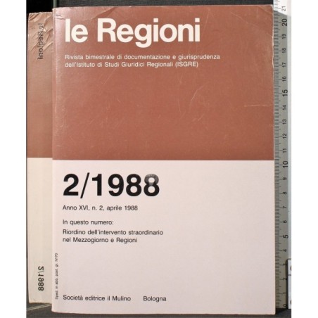 LE REGIONI-n 2, aprile-1988