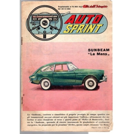 AUTOSPRINT-suppl al n 853 degli Albi dell'Intrepido-1962