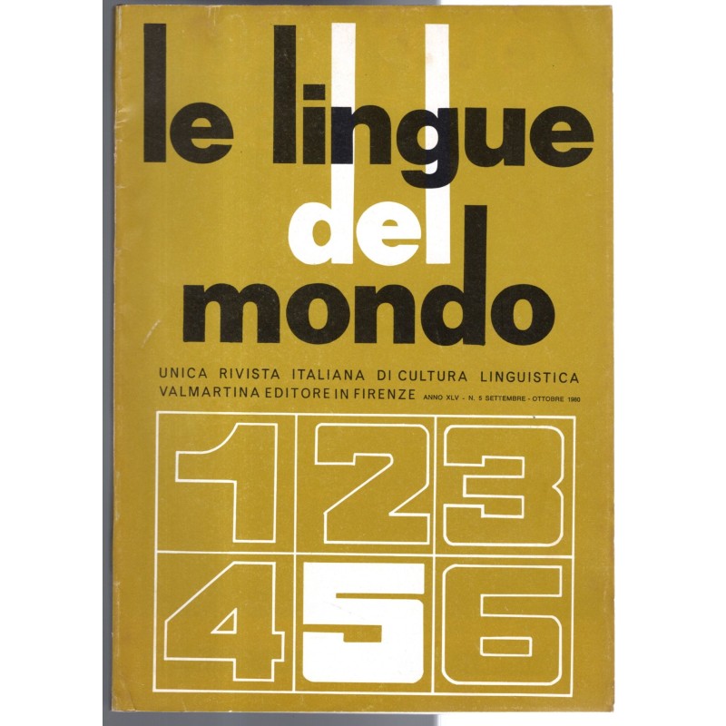 LE LINGUE DEL MONDO-n 5, settembre/ottobre-1980