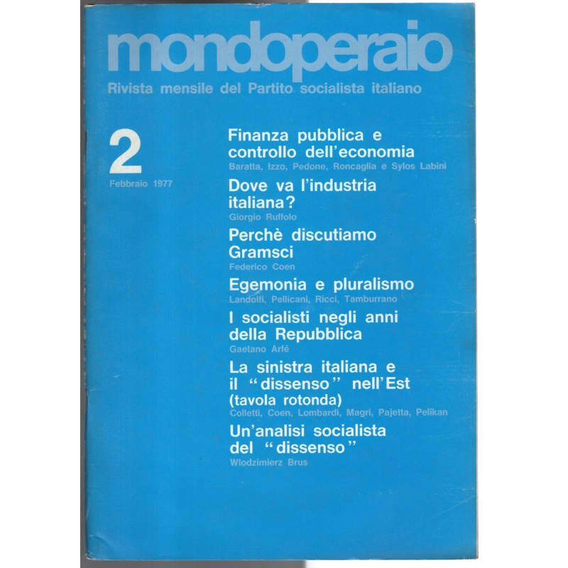 MONDOPERAIO-n 2, febbraio-1977