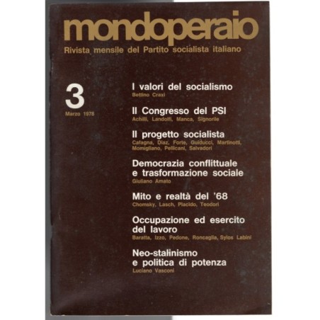 MONDOPERAIO-n 3, marzo-1978