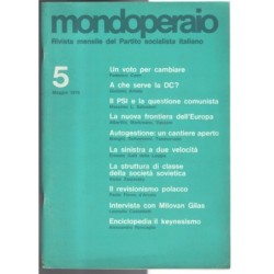 MONDOPERAIO-n 5, maggio-1979
