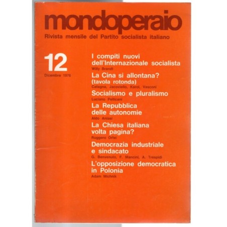 MONDOPERAIO-n 12, dicembre-1976