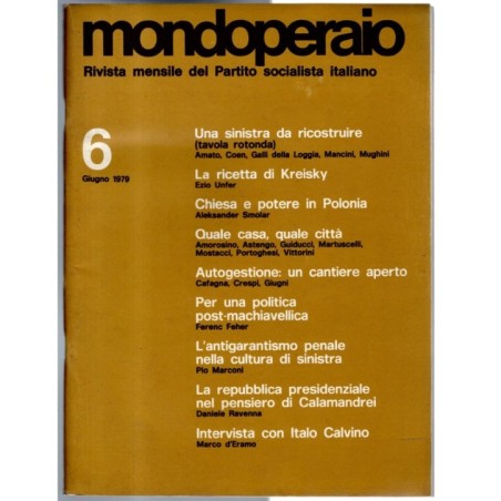 MONDOPERAIO-n 6, giugno-1979