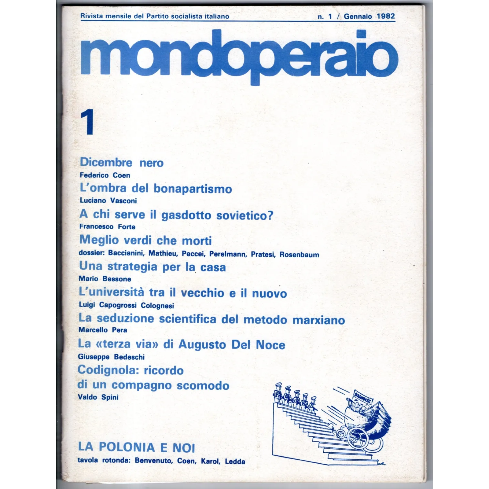 MONDOPERAIO-n 1, gennaio-1982