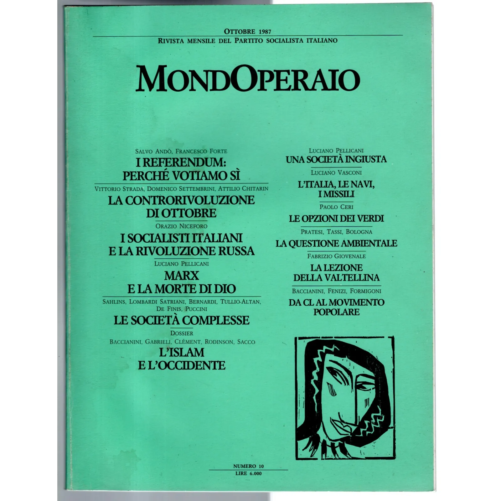 MONDOPERAIO-n 10, ottobre-1987