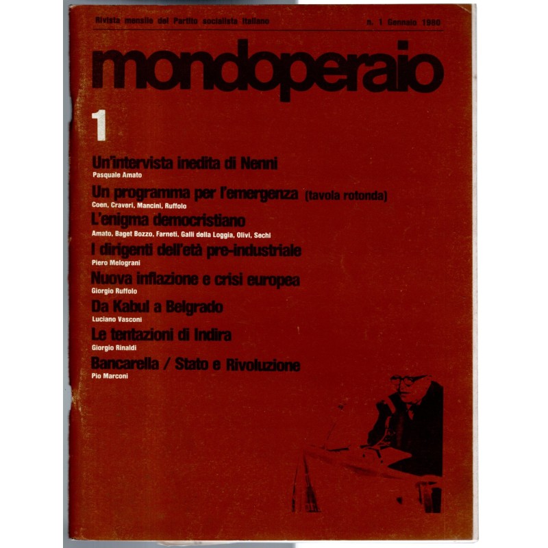 MONDOPERAIO-n 1, gennaio-1980
