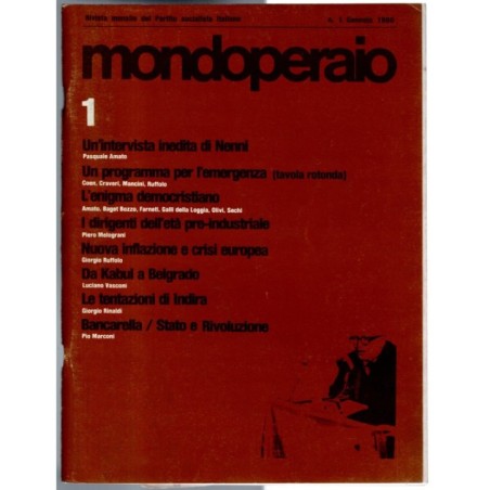 MONDOPERAIO-n 1, gennaio-1980