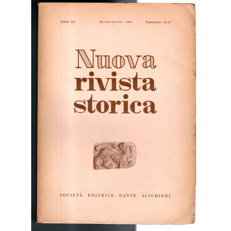 NUOVA RIVISTA STORICA-fasc III-IV, maggio/agosto-1968