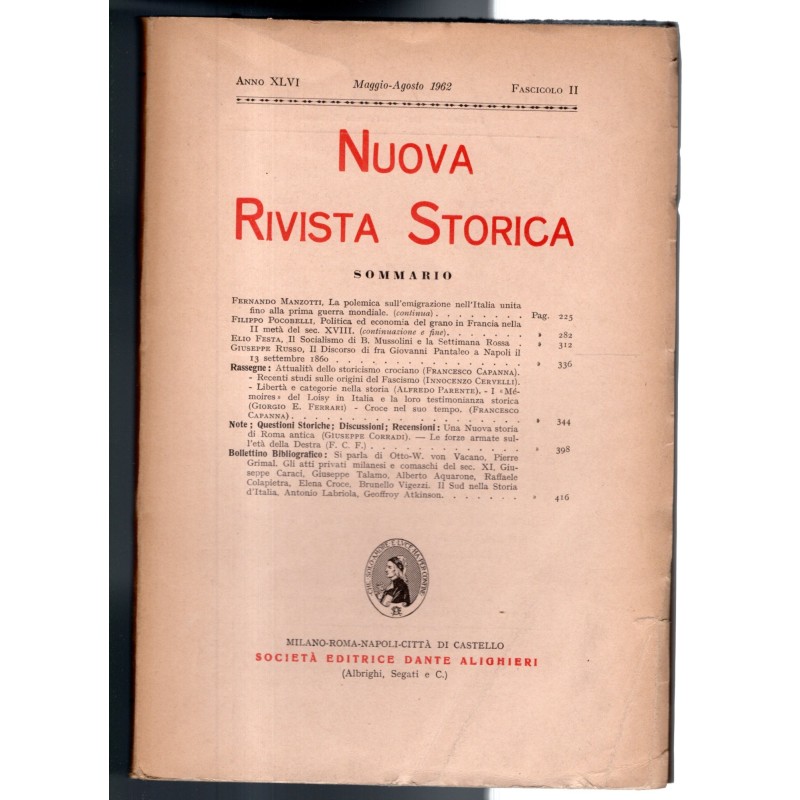 NUOVA RIVISTA STORICA-fasc II, maggio/agosto-1962