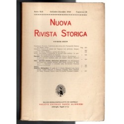 NUOVA RIVISTA STORICA-fasc III, settembre/dicembre-1958