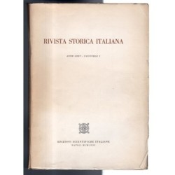 RIVISTA STORICA ITALIANA-fasc I-1963