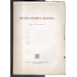 RIVISTA STORICA ITALIANA-fasc IV-1961