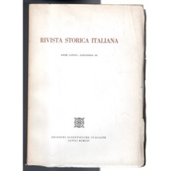 RIVISTA STORICA ITALIANA-fasc III-1965