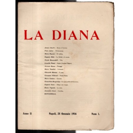 LA DIANA-n 1, 25 gennaio-1916
