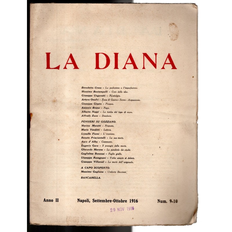 LA DIANA-n 9-10, settembre/ottobre-1916