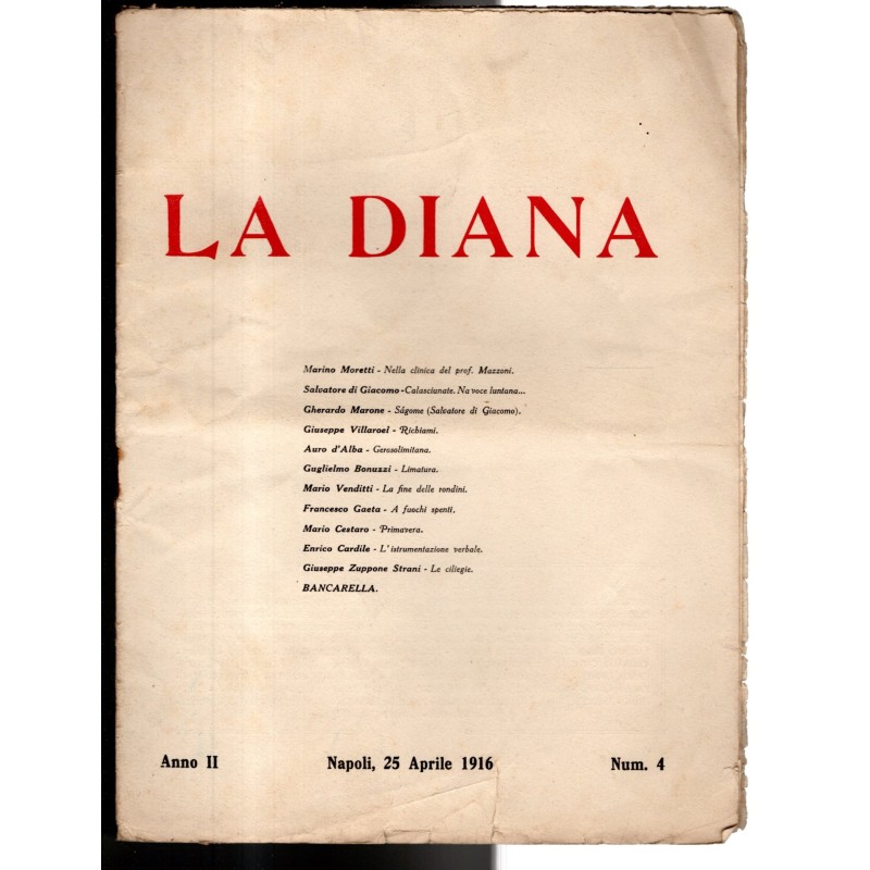 LA DIANA-n 4, 25 aprile-1916