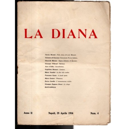 LA DIANA-n 4, 25 aprile-1916
