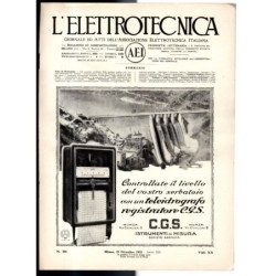 L'ELETTROTECNICA-n 36, 25 dicembre, vol XX-1933