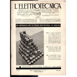 L'ELETTROTECNICA-n 35, 15 dicembre, vol XX-1933