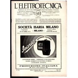 L'ELETTROTECNICA-n 34, 5 dicembre, vol XX-1933