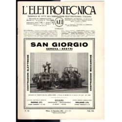 L'ELETTROTECNICA-n 32, 15 novembre, vol XX-1933