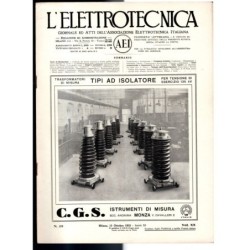 L'ELETTROTECNICA-n 29, 15 ottobre, vol XX-1933