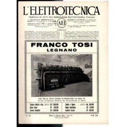 L'ELETTROTECNICA-n 28, 5 ottobre, vol XX-1933