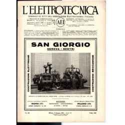 L'ELETTROTECNICA-n 16, 5 giugno, vol XX-1933