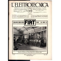 L'ELETTROTECNICA-n 12, 25 aprile, vol XX-1933