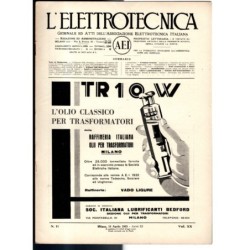L'ELETTROTECNICA-n 11, 15 aprile, vol XX-1933