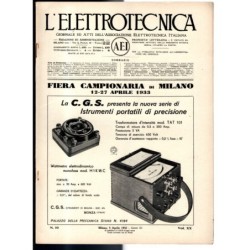 L'ELETTROTECNICA-n 10, 5 aprile, vol XX-1933