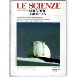LE SCIENZE. EDIZIONE ITALIANA DI SCIENTIFIC AMERICAN-n 281, gennaio-1992