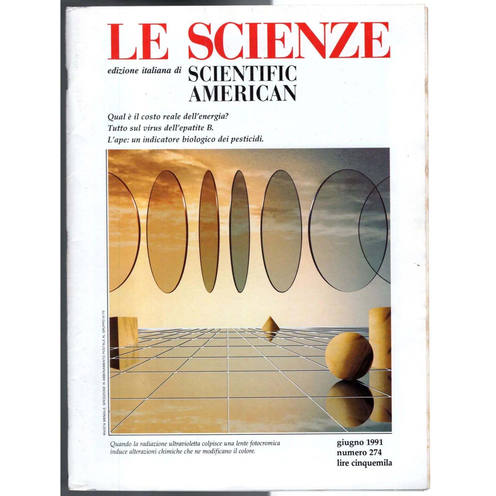 LE SCIENZE. EDIZIONE ITALIANA DI SCIENTIFIC AMERICAN-n 274, giugno-1991