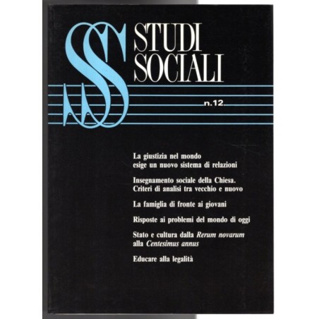 STUDI SOCIALI-n 12, dicembre-1991
