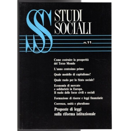 STUDI SOCIALI-n 11, novembre-1991