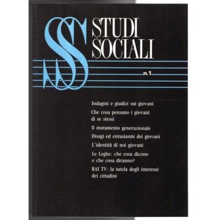 STUDI SOCIALI-n 1, gennaio-1991