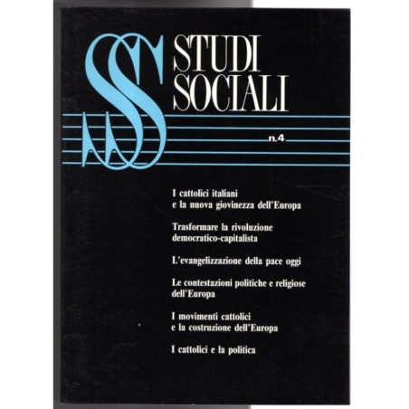 STUDI SOCIALI-n 4, aprile-1991