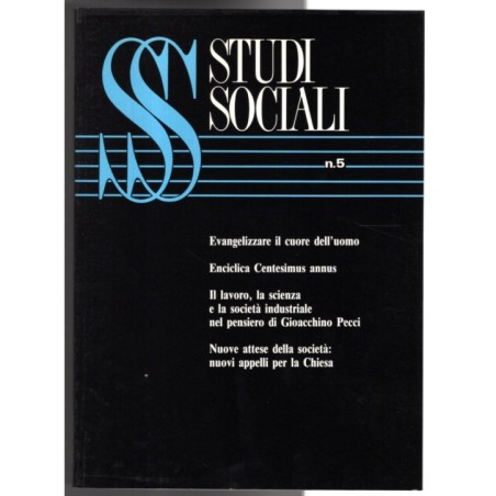 STUDI SOCIALI-n 5, maggio-1991