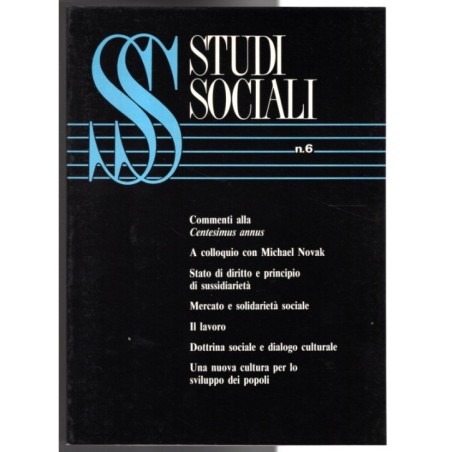 STUDI SOCIALI-n 6, giugno-1991